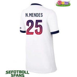 Paris Saint-Germain Nuno Mendes #25 Bortatröja Kvinnor 2026-27 Kortärmad